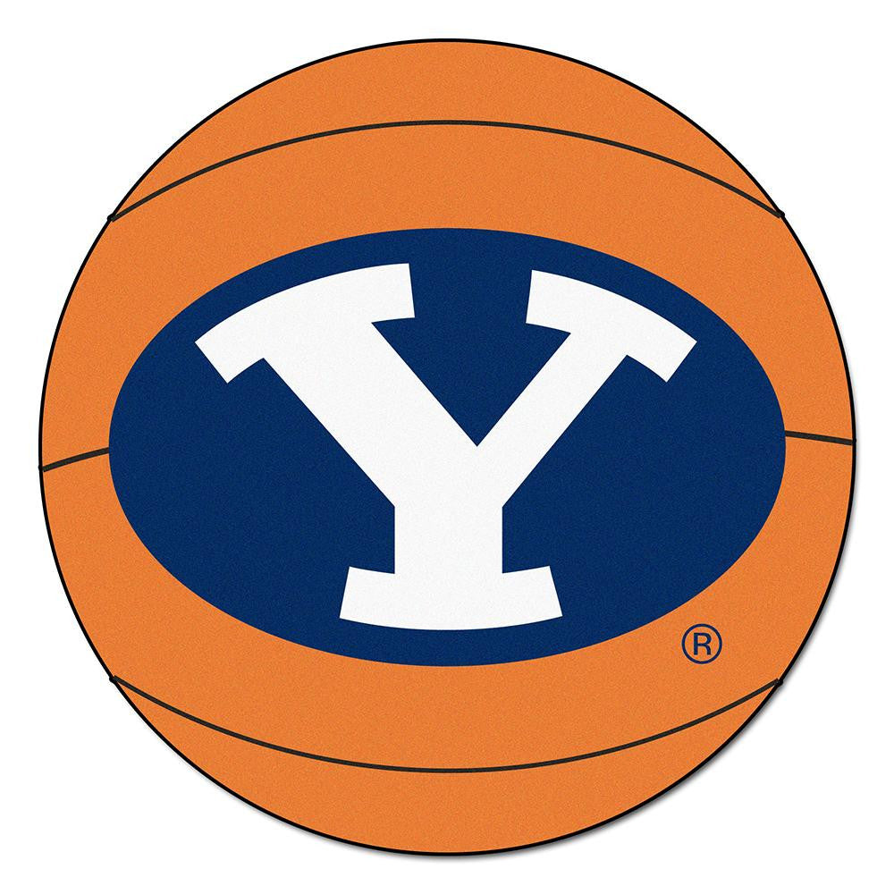 Brigham Young Cougars NCAA Basketball Round Floor Mat (29)