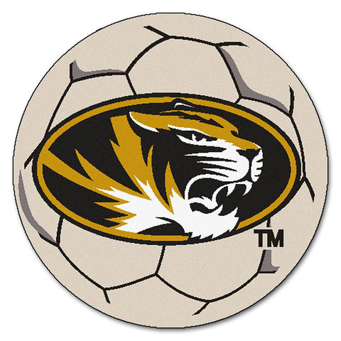 Missouri Tigers NCAA Soccer Ball Round Floor Mat (29)