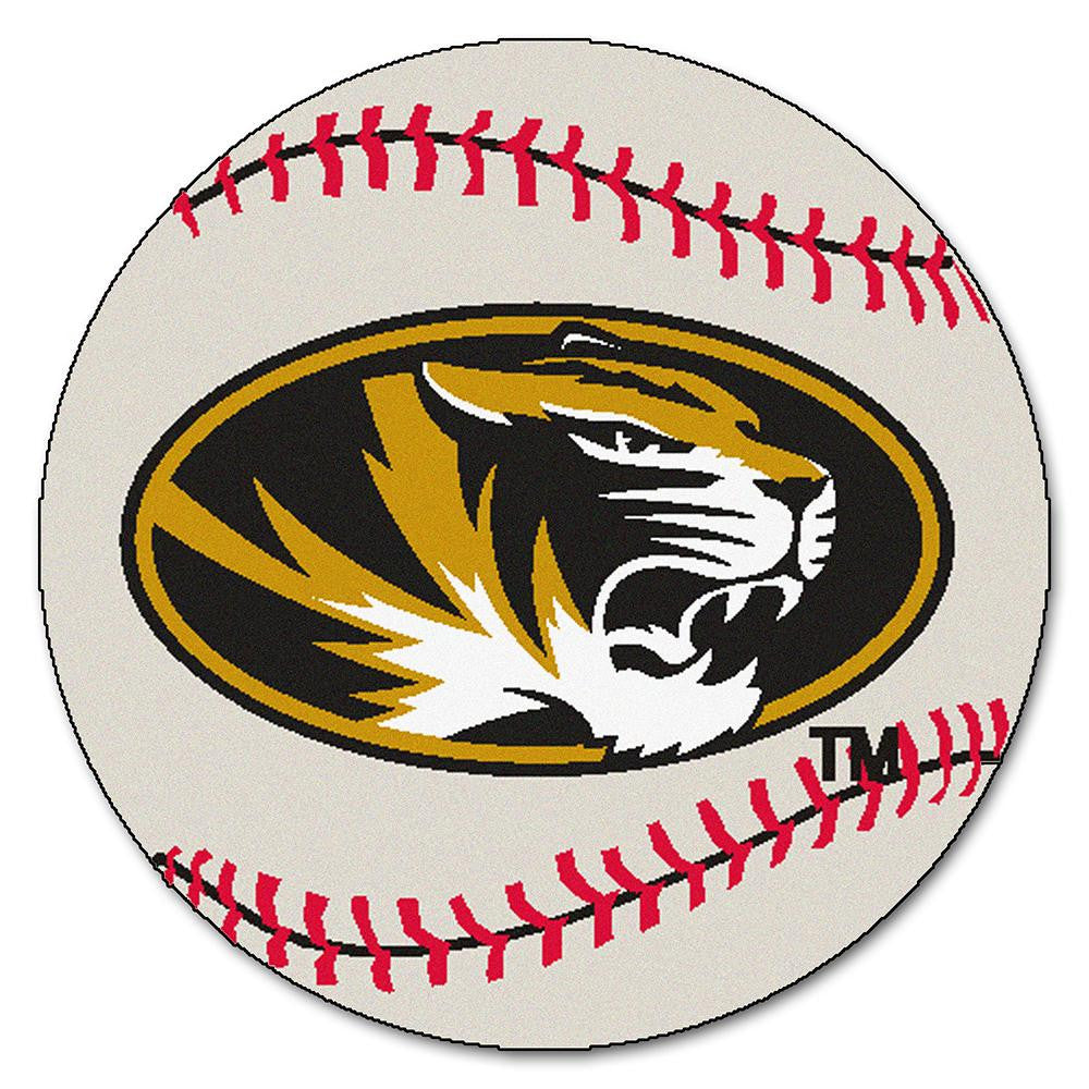 Missouri Tigers NCAA Baseball Round Floor Mat (29)