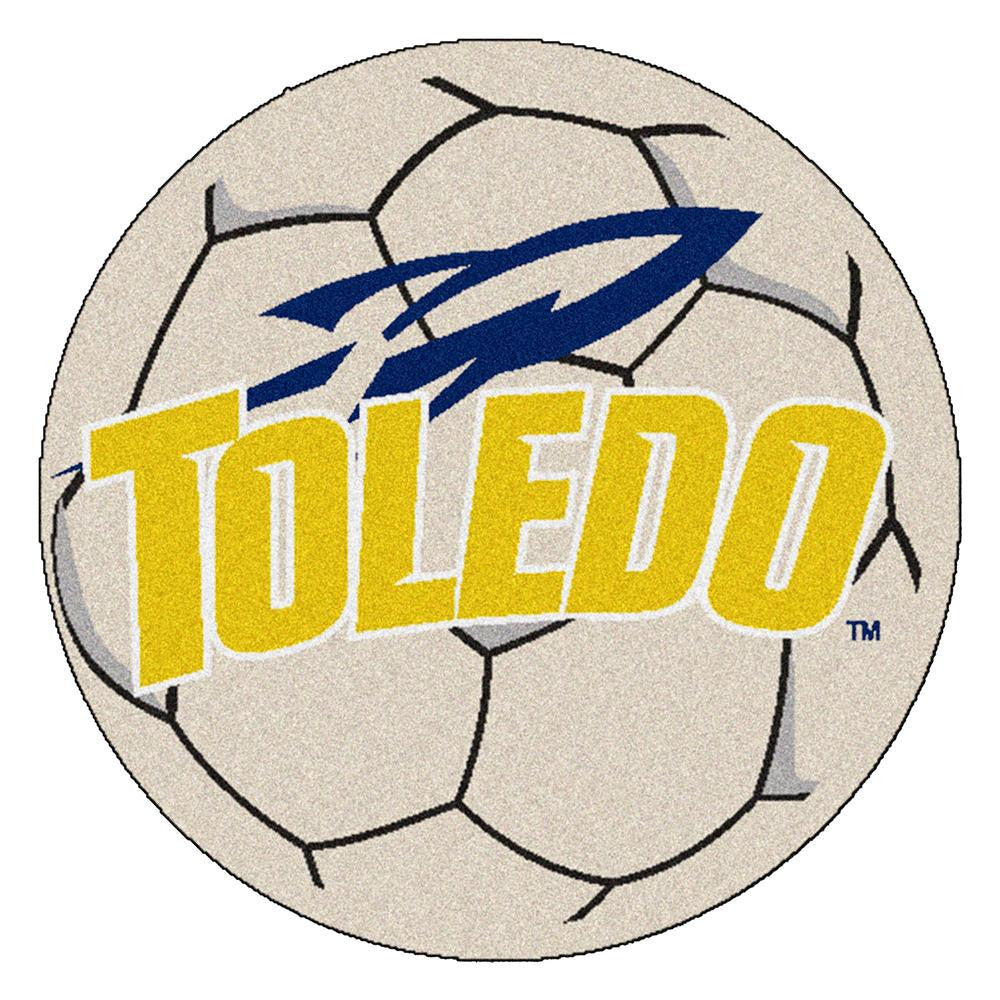 Toledo Rockets NCAA Soccer Ball Round Floor Mat (29)