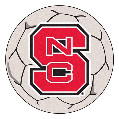 North Carolina State Wolfpack NCAA Soccer Ball Round Floor Mat (29)