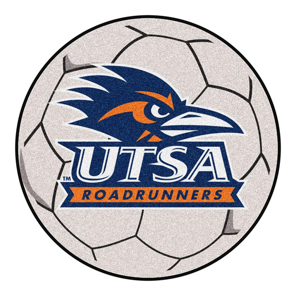 Texas San Antonio Roadrunners NCAA Soccer Ball Round Floor Mat (29)