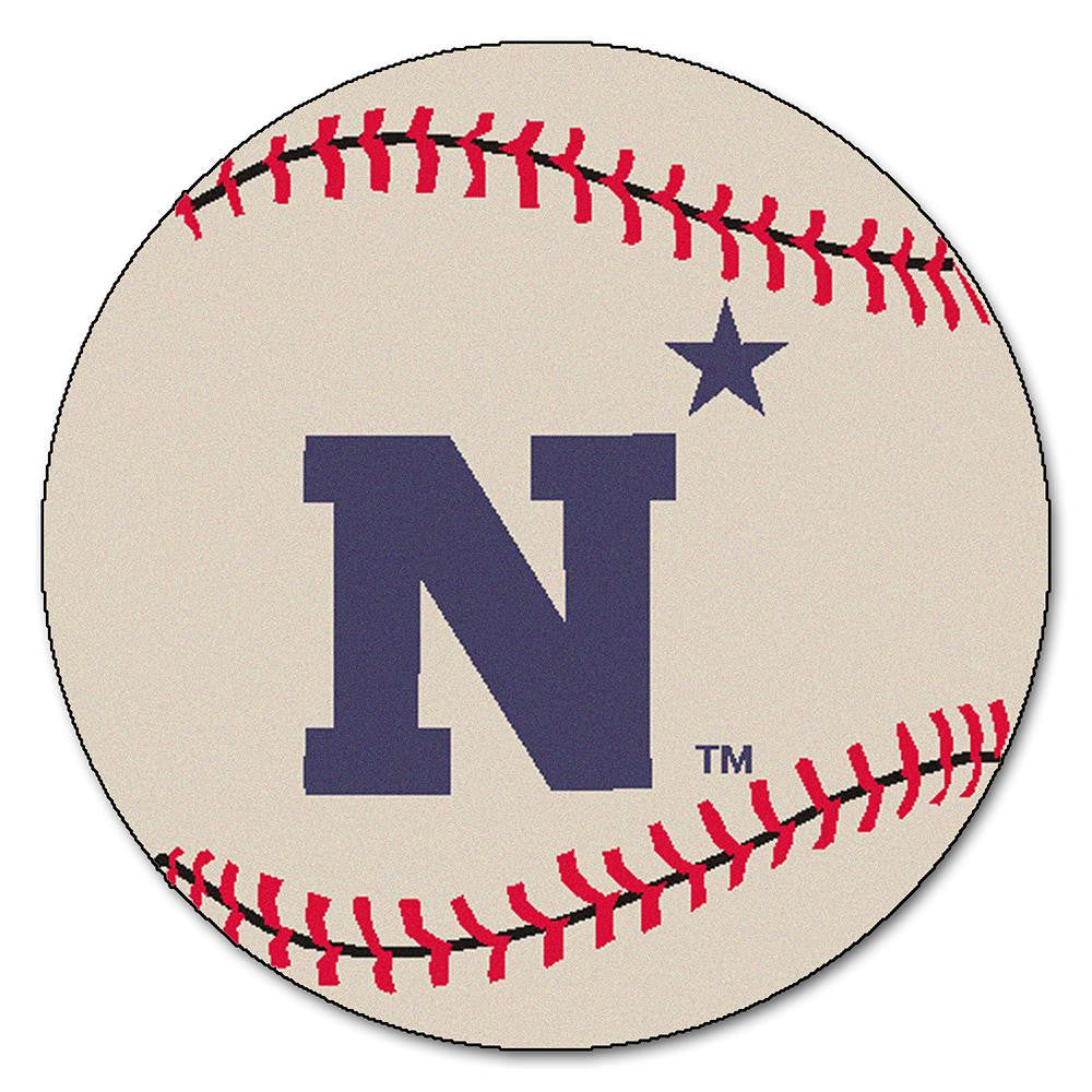 Navy Midshipmen NCAA Baseball Round Floor Mat (29)