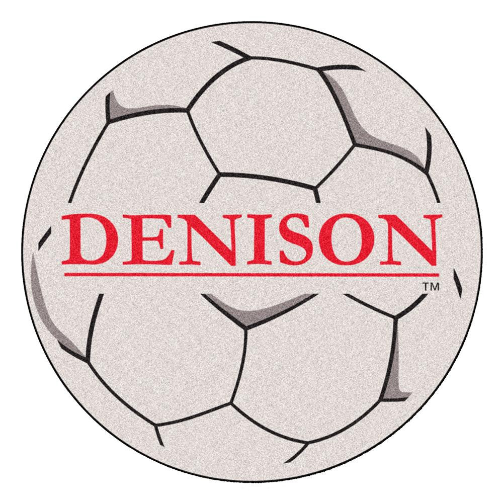 Denison Big Reds NCAA Soccer Ball Round Floor Mat (29)