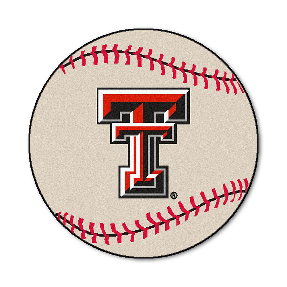 Texas Tech Red Raiders NCAA Baseball Round Floor Mat (29)