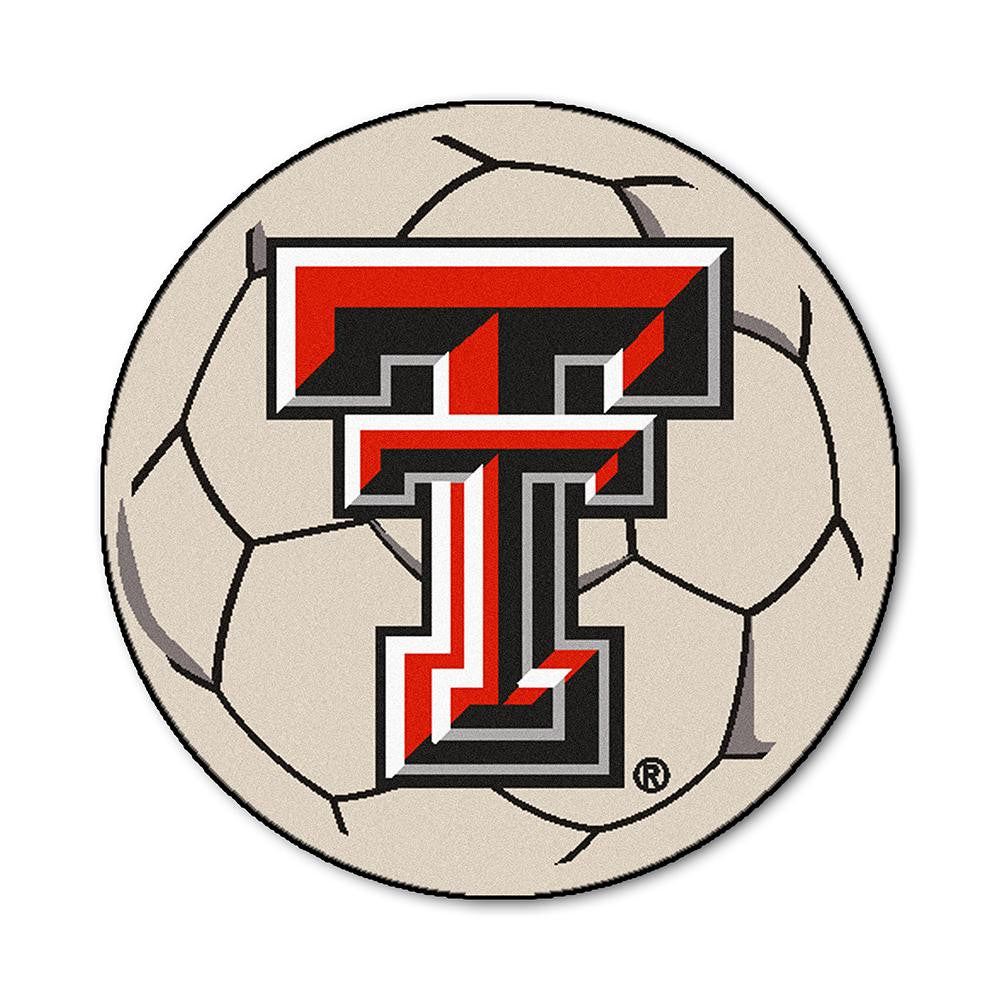 Texas Tech Red Raiders NCAA Soccer Ball Round Floor Mat (29)