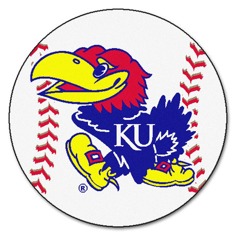 Kansas Jayhawks NCAA Baseball Round Floor Mat (29)