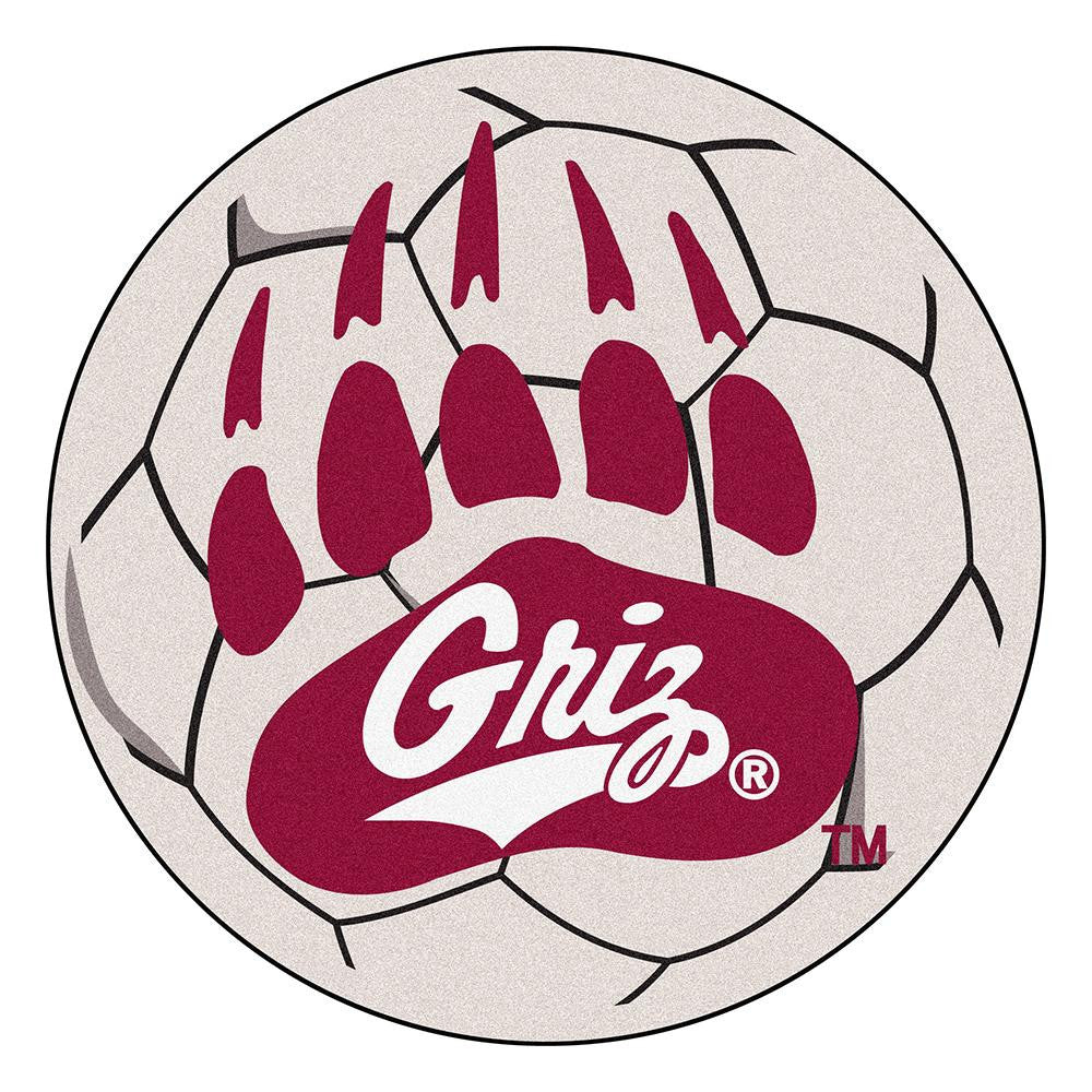 Montana Grizzlies NCAA Soccer Ball Round Floor Mat (29)