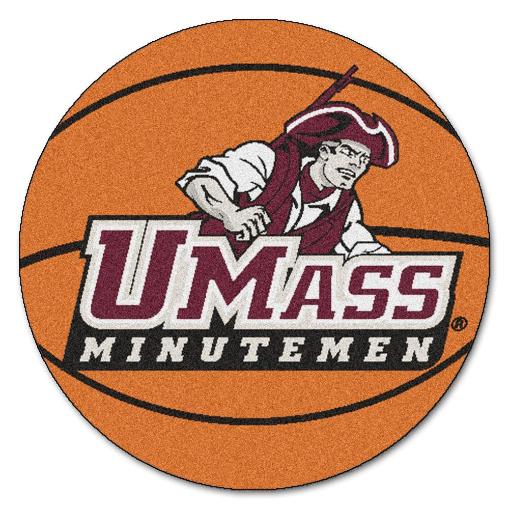 Massachusetts Minutemen NCAA Basketball Round Floor Mat (29)