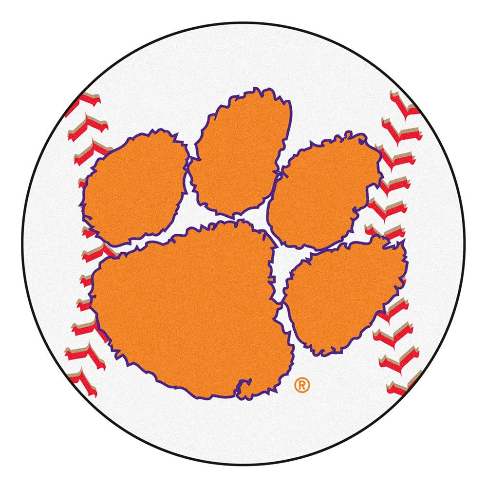 Clemson Tigers NCAA Baseball Round Floor Mat (29)