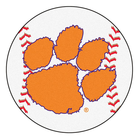 Clemson Tigers NCAA Baseball Round Floor Mat (29)
