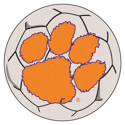 Clemson Tigers NCAA Soccer Ball Round Floor Mat (29)