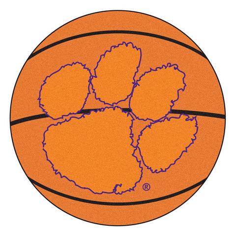Clemson Tigers NCAA Basketball Round Floor Mat (29)