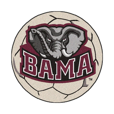Alabama Crimson Tide NCAA Soccer Ball Round Floor Mat (29)