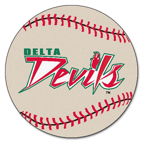 Mississippi Valley State Delta Devils NCAA Baseball Round Floor Mat (29)