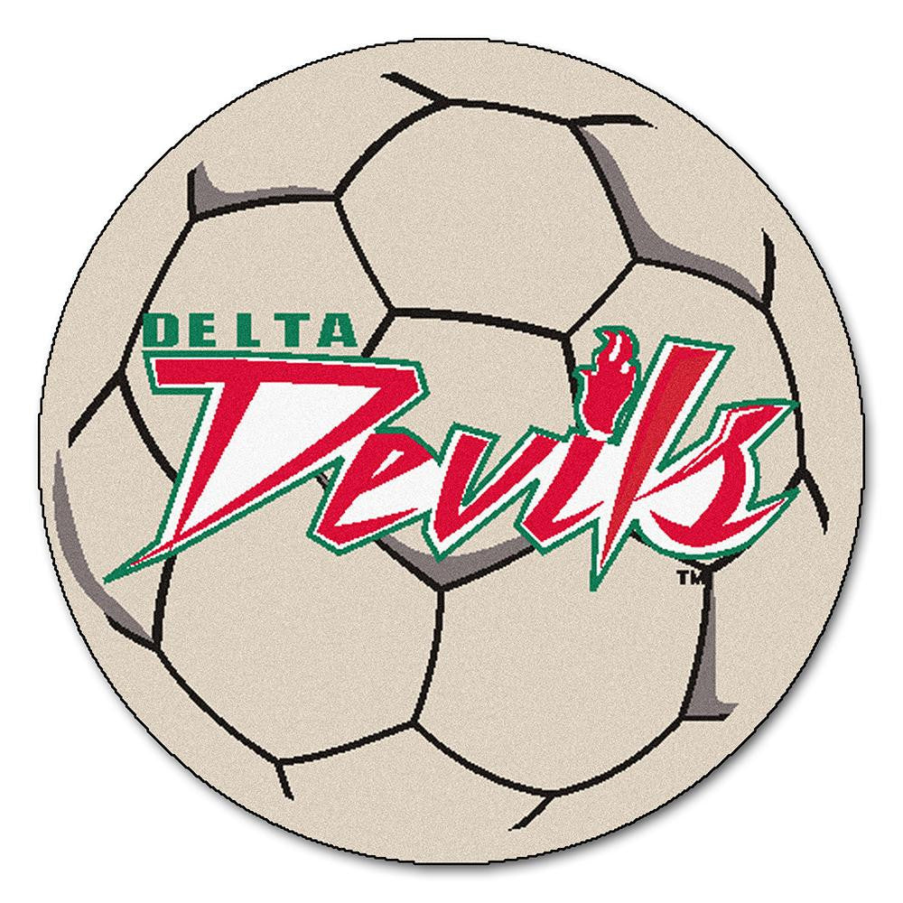 Mississippi Valley State Delta Devils NCAA Soccer Ball Round Floor Mat (29)