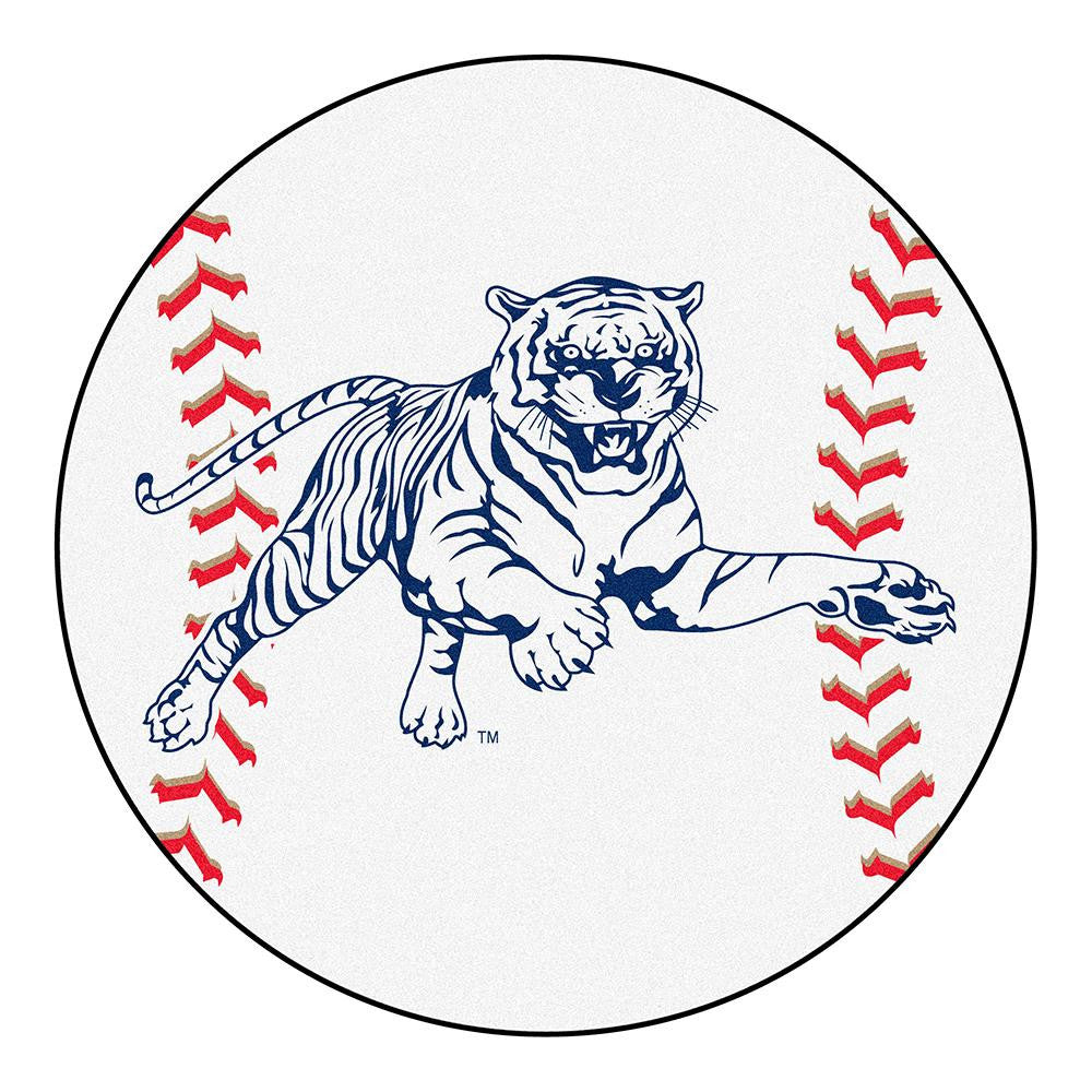Jackson State Tigers NCAA Baseball Round Floor Mat (29)