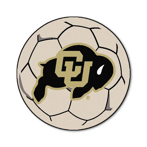 Colorado Golden Buffaloes NCAA Soccer Ball Round Floor Mat (29)