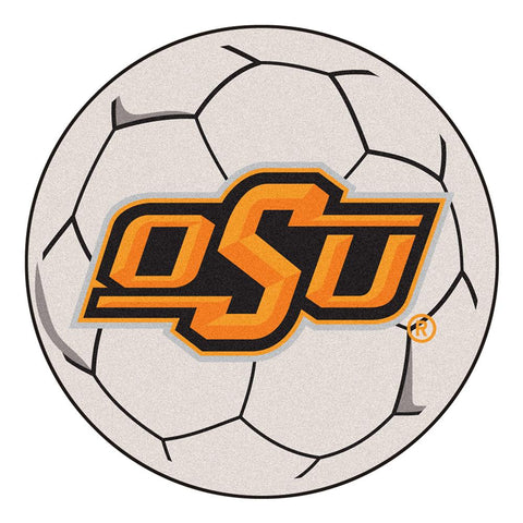 Oklahoma State Cowboys NCAA Soccer Ball Round Floor Mat (29)