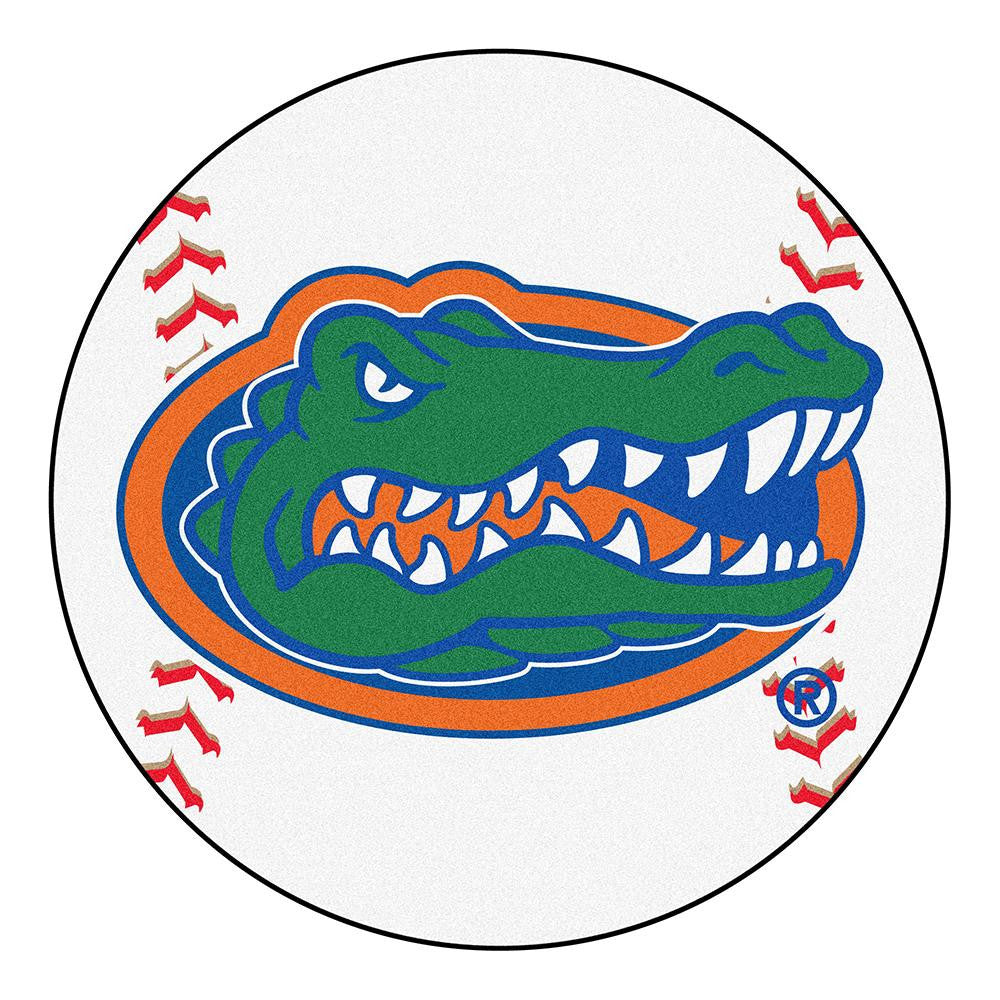 Florida Gators NCAA Baseball Round Floor Mat (29) Gator Head