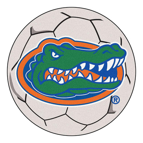 Florida Gators NCAA Soccer Ball Round Floor Mat (29) Gator Head