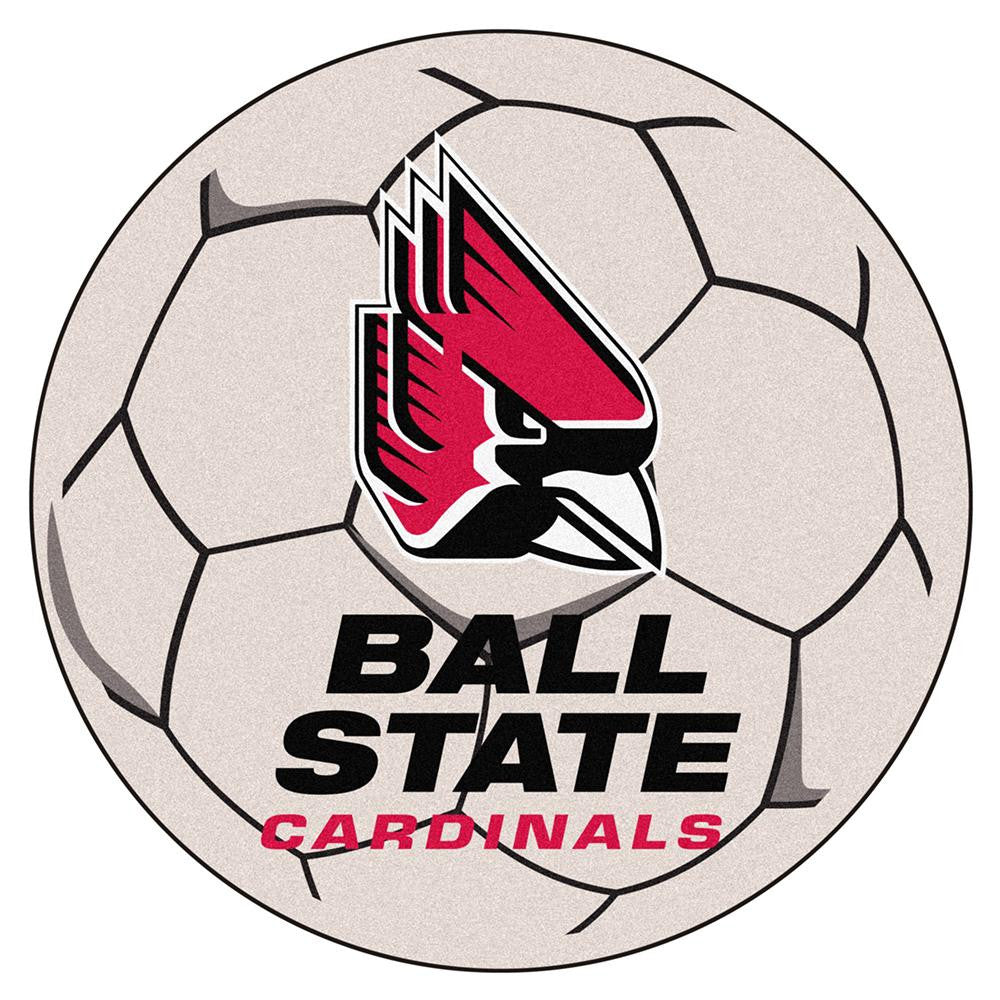 Ball State Cardinals NCAA Soccer Ball Round Floor Mat (29)