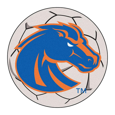 Boise State Broncos NCAA Soccer Ball Round Floor Mat (29)