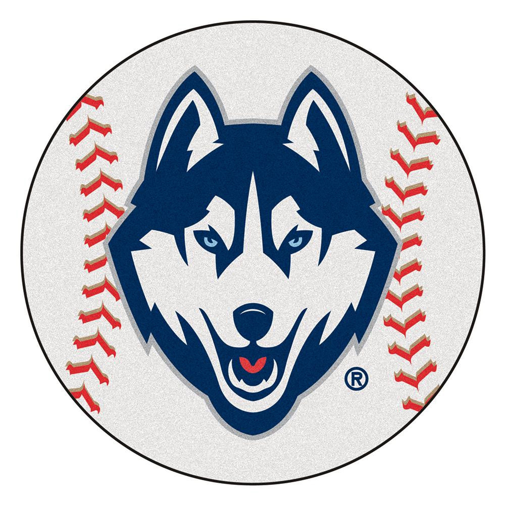 Connecticut Huskies NCAA Baseball Round Floor Mat (29)