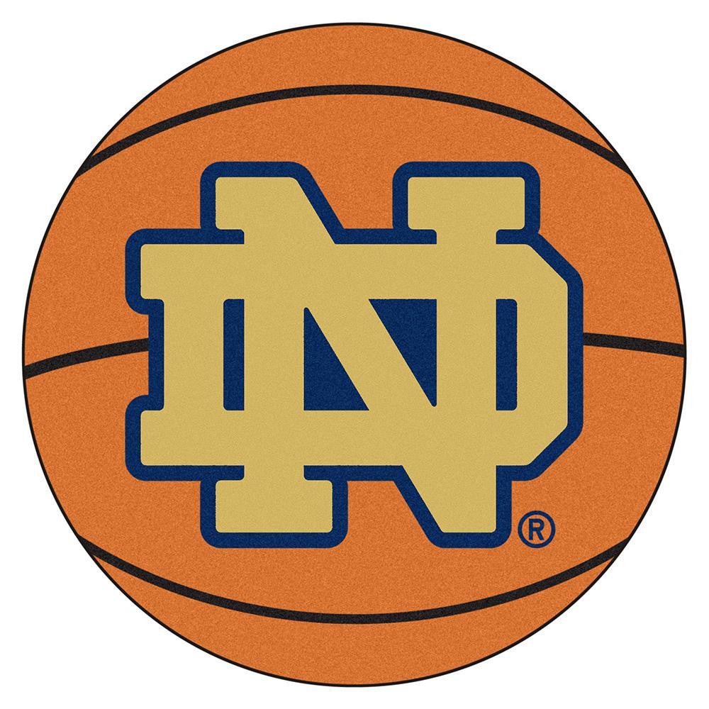 Notre Dame Fighting Irish NCAA Basketball Round Floor Mat (29) ND Logo