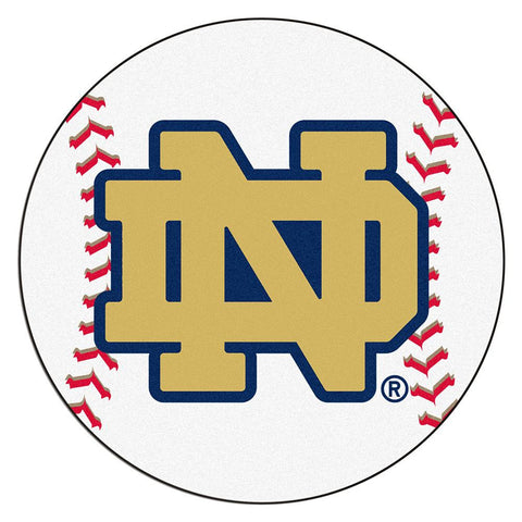 Notre Dame Fighting Irish NCAA Baseball Round Floor Mat (29) ND Logo
