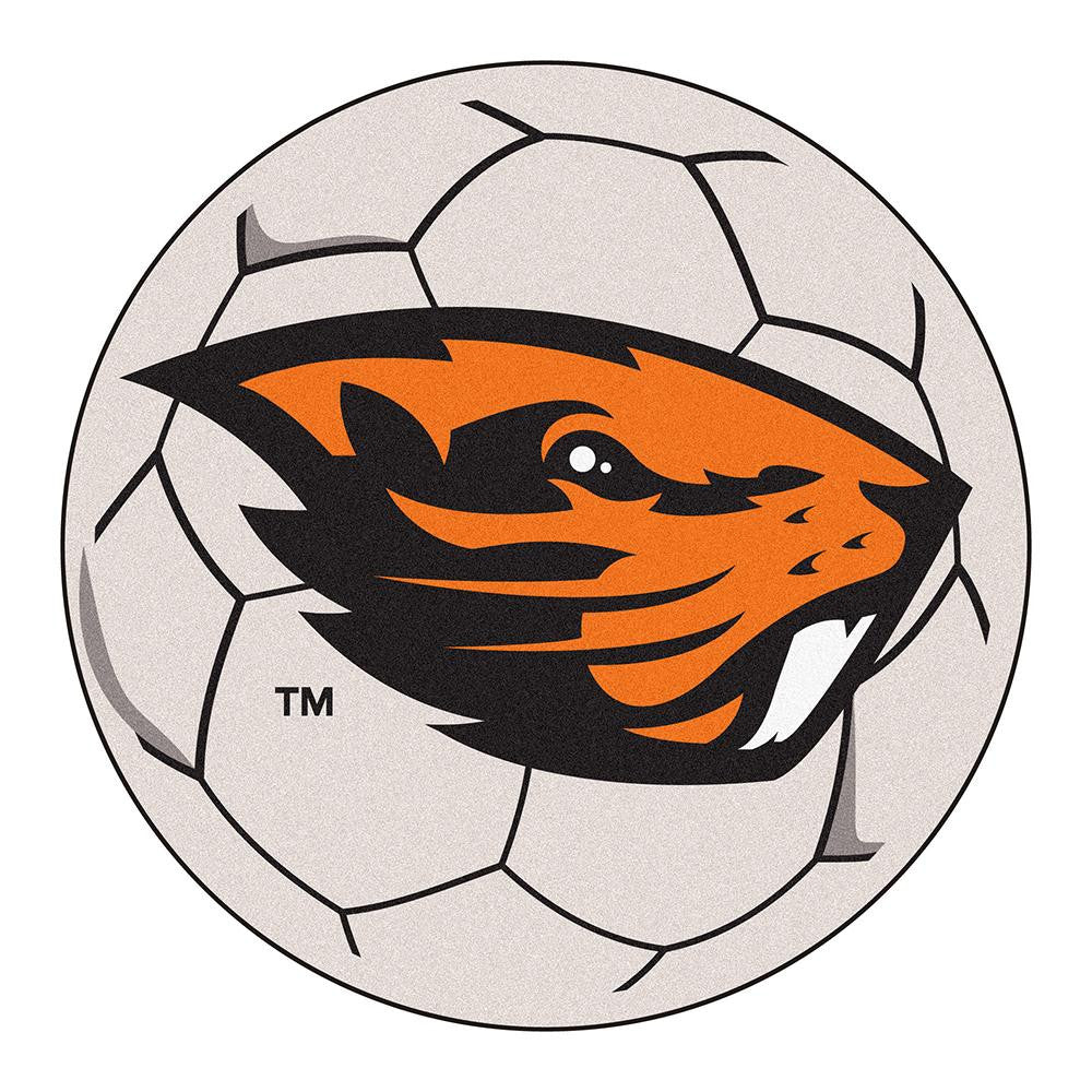 Oregon State Beavers NCAA Soccer Ball Round Floor Mat (29)
