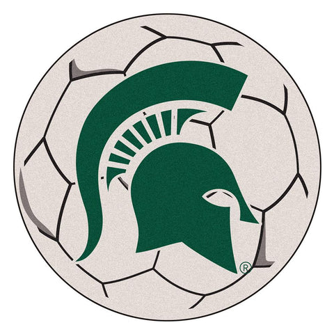 Michigan State Spartans NCAA Soccer Ball Round Floor Mat (29)