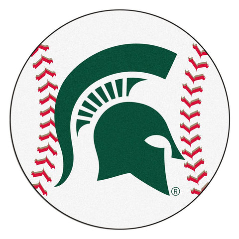 Michigan State Spartans NCAA Baseball Round Floor Mat (29)