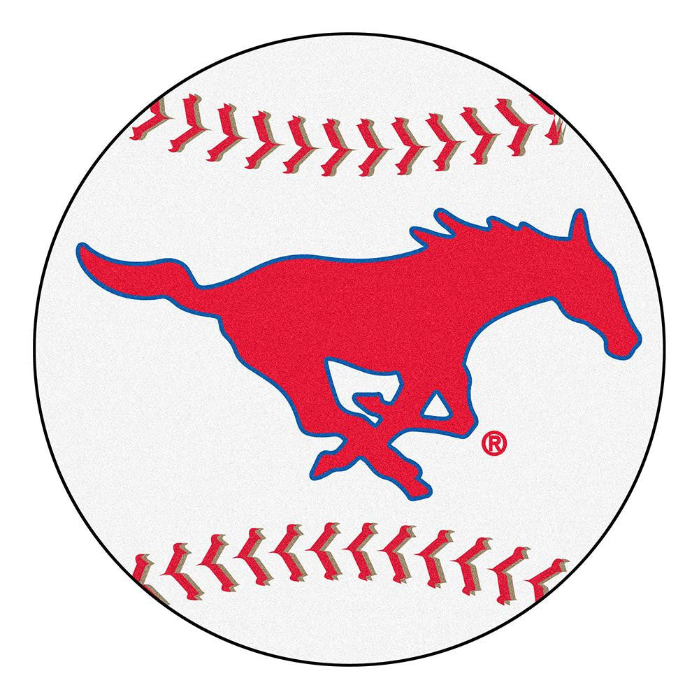 Southern Methodist Mustangs NCAA Baseball Round Floor Mat (29)