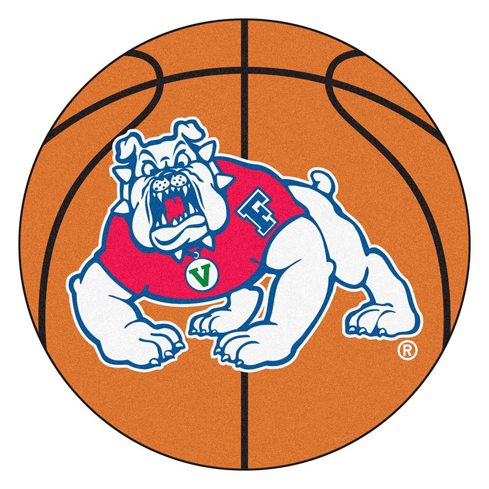 Fresno State Bulldogs NCAA Basketball Round Floor Mat (29)