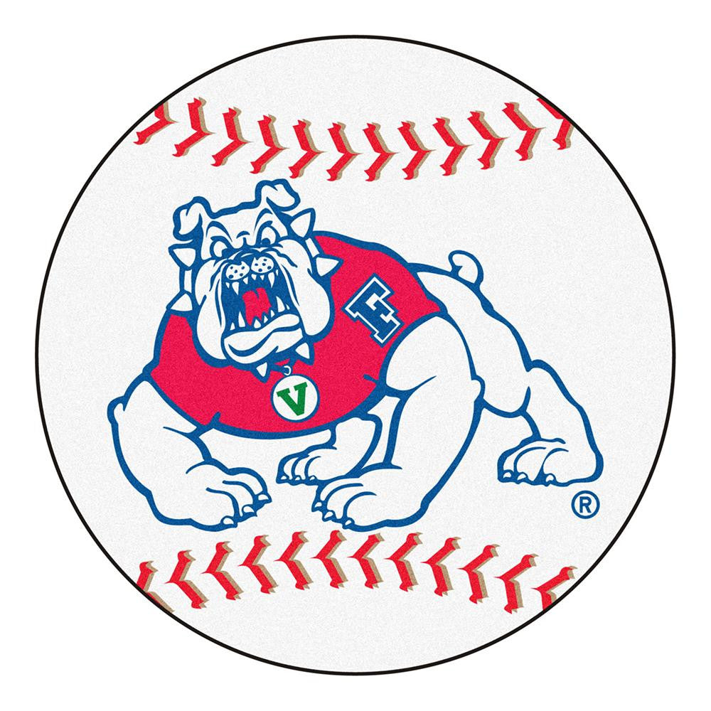 Fresno State Bulldogs NCAA Baseball Round Floor Mat (29)