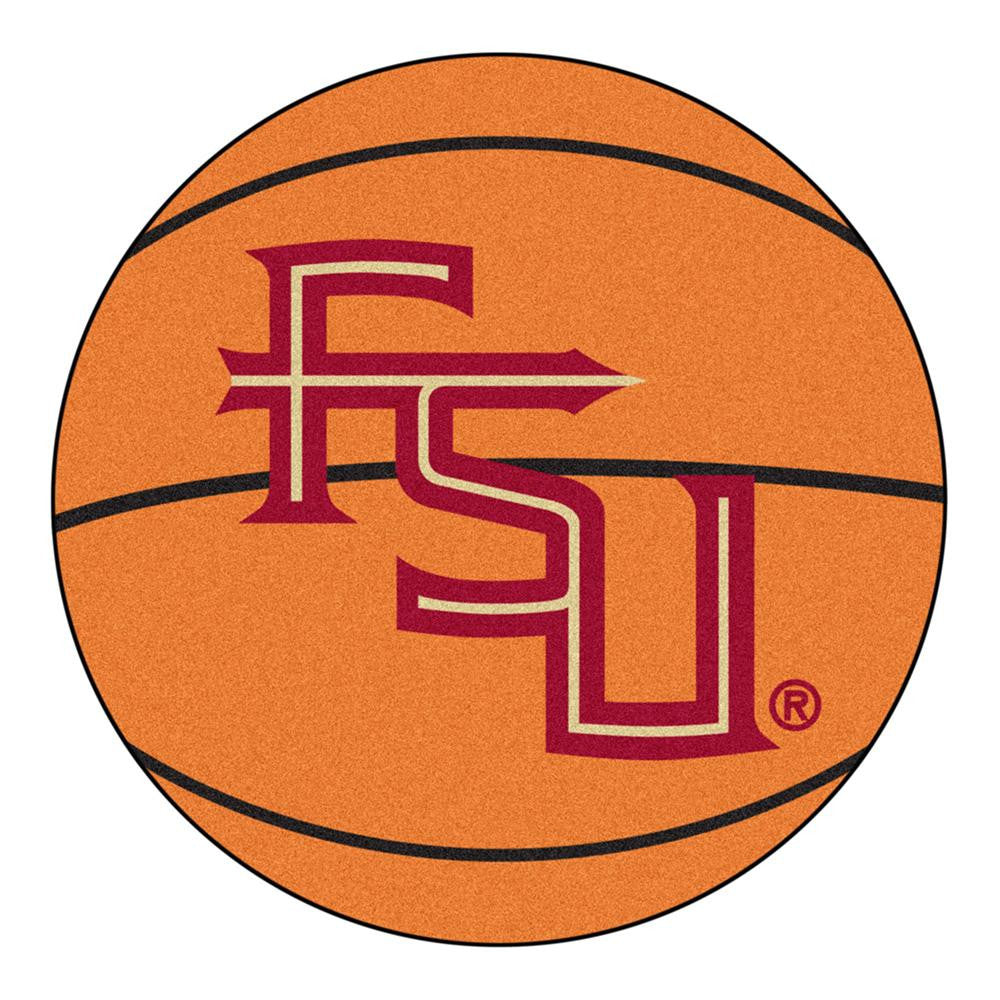 Florida State Seminoles NCAA Basketball Round Floor Mat (29) FS Logo