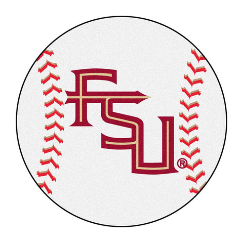 Florida State Seminoles NCAA Baseball Round Floor Mat (29) FS Logo