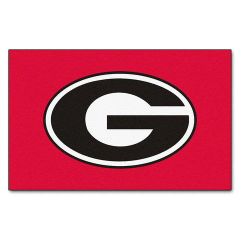 Georgia Bulldogs NCAA Ulti-Mat Floor Mat (5x8') G Logo on Red