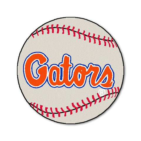 Florida Gators NCAA Baseball Round Floor Mat (29) Gator Script