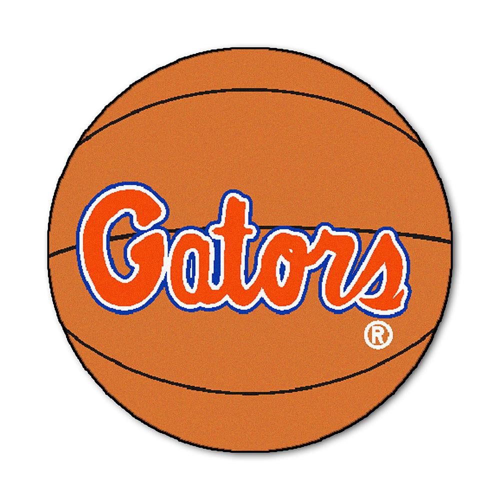 Florida Gators NCAA Basketball Round Floor Mat (29) Gator Script