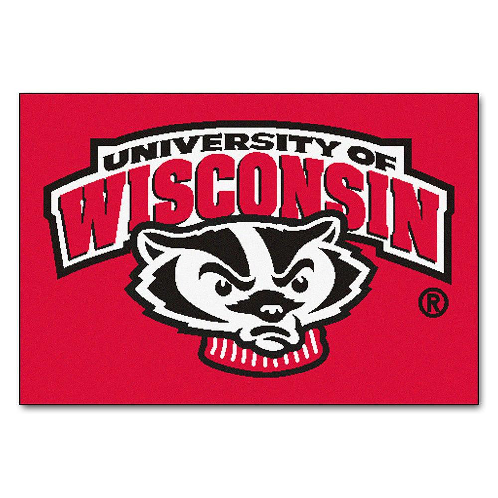Wisconsin Badgers NCAA Starter Floor Mat (20x30) Badger Logo