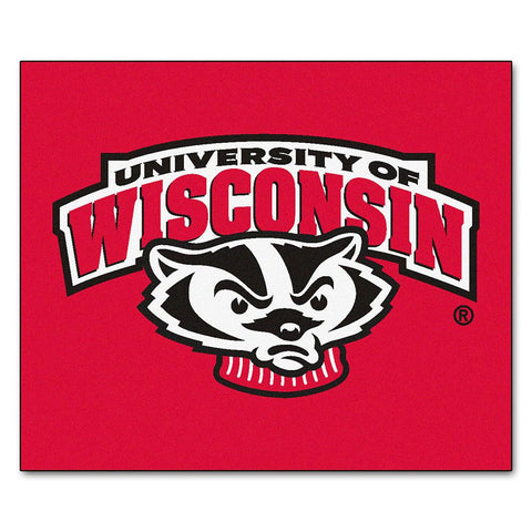 Wisconsin Badgers NCAA Tailgater Floor Mat (5'x6') Badger Logo