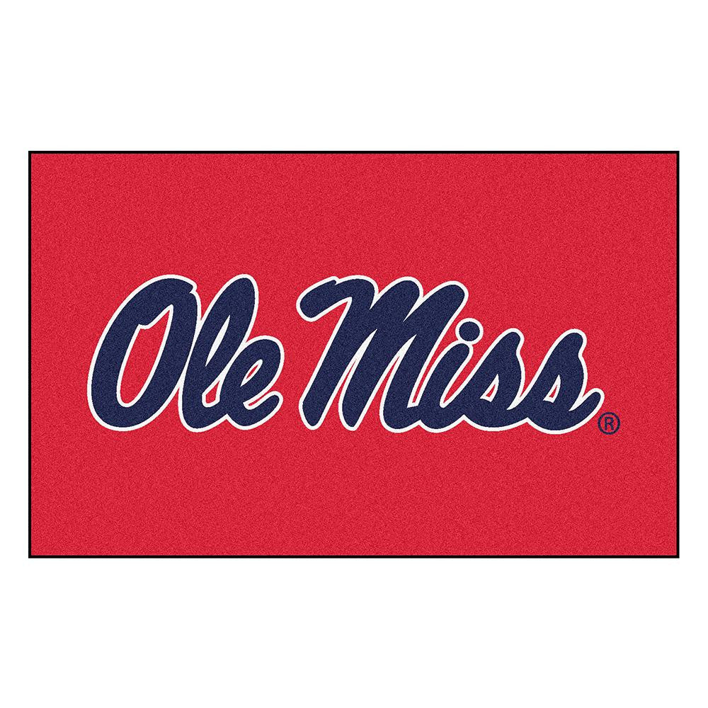 Mississippi Rebels NCAA Ulti-Mat Floor Mat (5x8') Ole Miss Logo