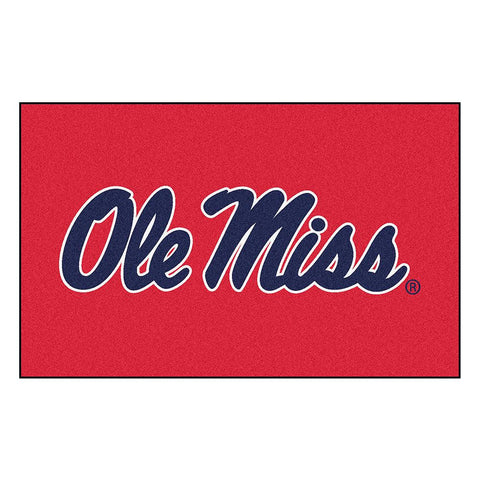 Mississippi Rebels NCAA Ulti-Mat Floor Mat (5x8') Ole Miss Logo