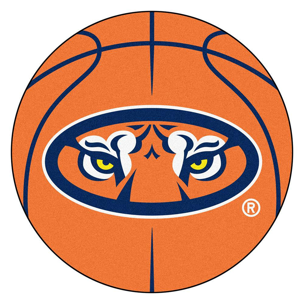 Auburn Tigers NCAA Basketball Round Floor Mat (29) Tiger Eye