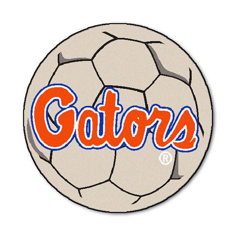 Florida Gators NCAA Soccer Ball Round Floor Mat (29) Gator Script