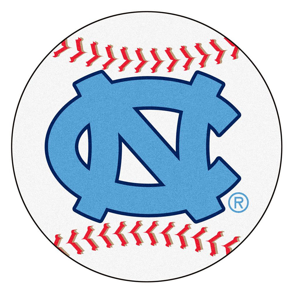 UNC - Chapel Hill NCAA Baseball Round Floor Mat (29) NC Logo