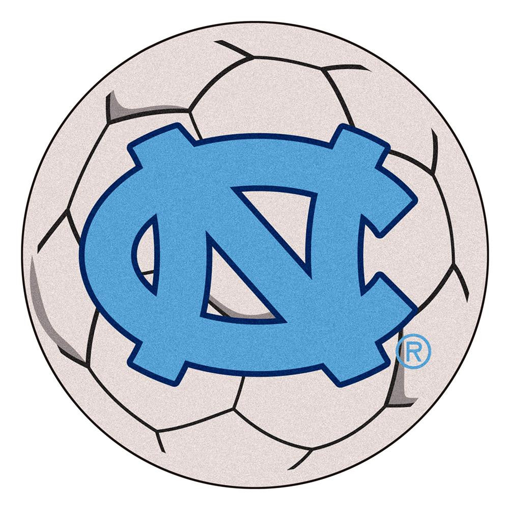 UNC - Chapel Hill NCAA Soccer Ball Round Floor Mat (29) NC Logo