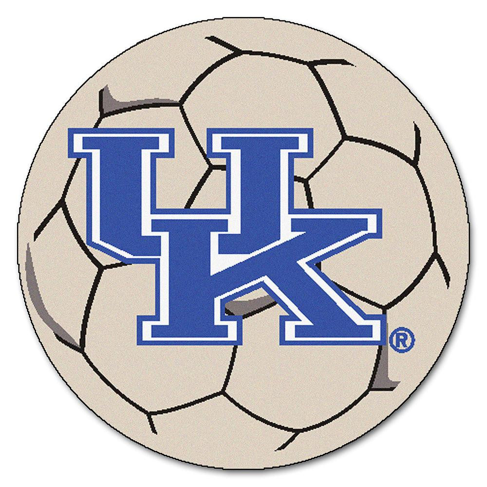 Kentucky Wildcats NCAA Soccer Ball Round Floor Mat (29) UK Logo